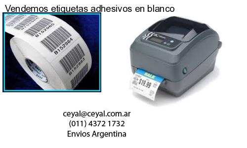 Vendemos etiquetas adhesivos en blanco