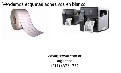 Vendemos etiquetas adhesivos en blanco