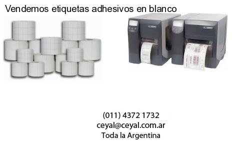 Vendemos etiquetas adhesivos en blanco