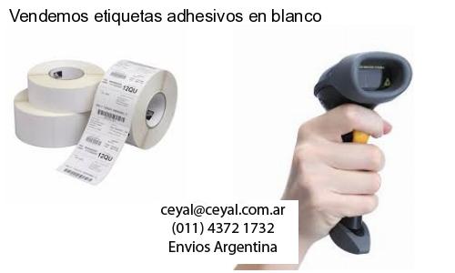 Vendemos etiquetas adhesivos en blanco