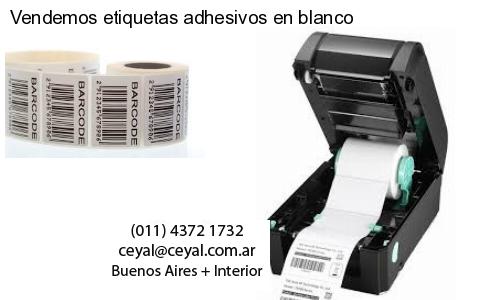 Vendemos etiquetas adhesivos en blanco
