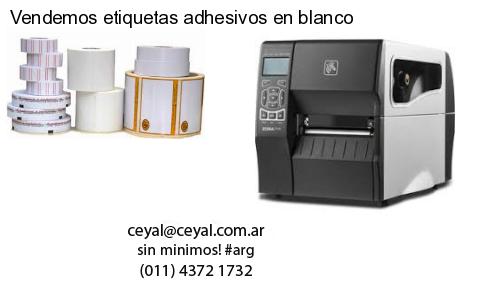 Vendemos etiquetas adhesivos en blanco