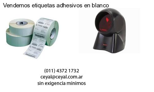 Vendemos etiquetas adhesivos en blanco