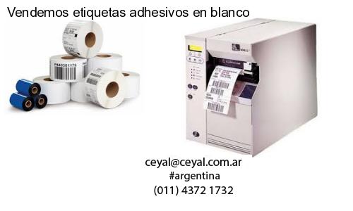 Vendemos etiquetas adhesivos en blanco