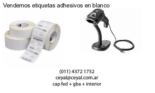 Vendemos etiquetas adhesivos en blanco