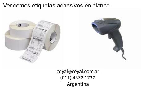 Vendemos etiquetas adhesivos en blanco