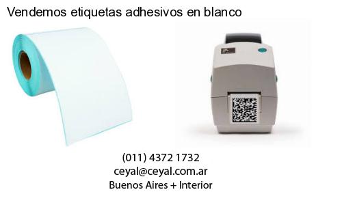 Vendemos etiquetas adhesivos en blanco