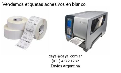 Vendemos etiquetas adhesivos en blanco