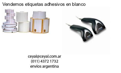 Vendemos etiquetas adhesivos en blanco