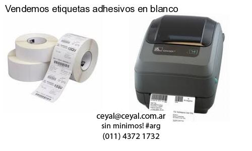 Vendemos etiquetas adhesivos en blanco