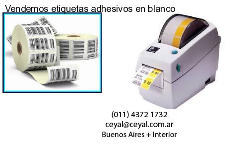 Vendemos etiquetas adhesivos en blanco