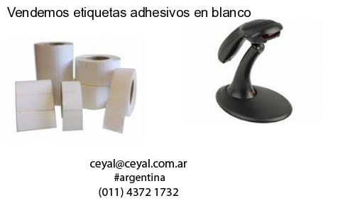 Vendemos etiquetas adhesivos en blanco