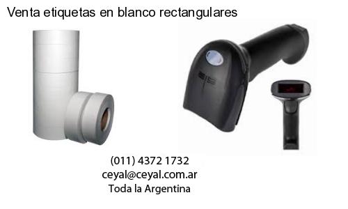 Venta etiquetas en blanco rectangulares