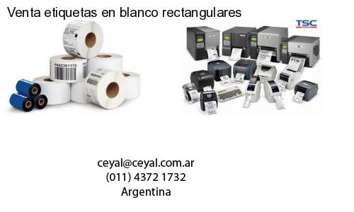 Venta etiquetas en blanco rectangulares