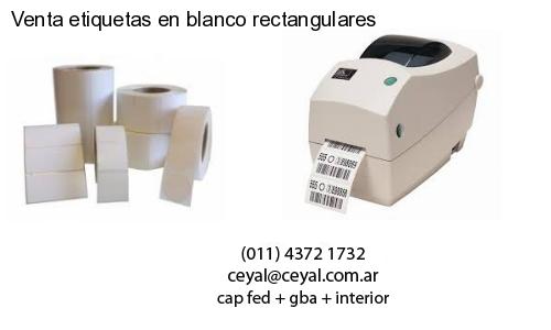 Venta etiquetas en blanco rectangulares