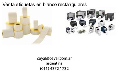 Venta etiquetas en blanco rectangulares