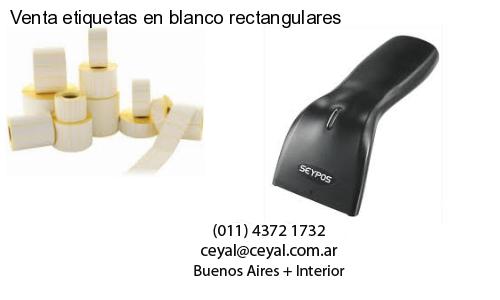 Venta etiquetas en blanco rectangulares