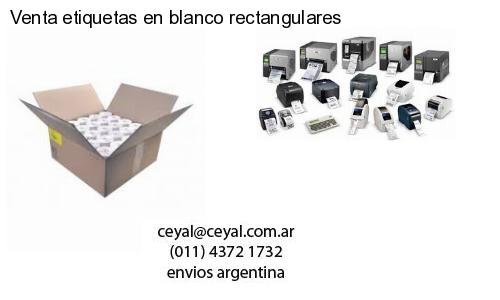 Venta etiquetas en blanco rectangulares