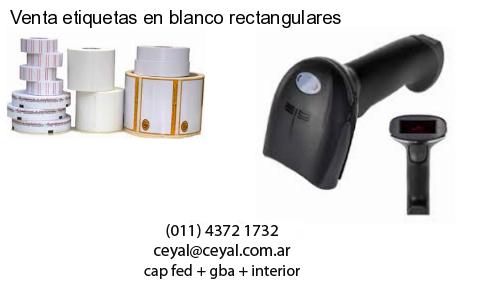 Venta etiquetas en blanco rectangulares