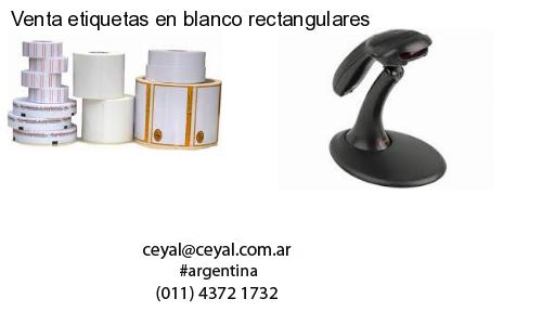 Venta etiquetas en blanco rectangulares