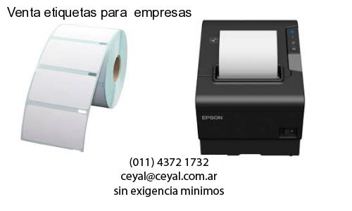 Venta etiquetas para  empresas