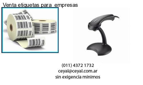 Venta etiquetas para  empresas