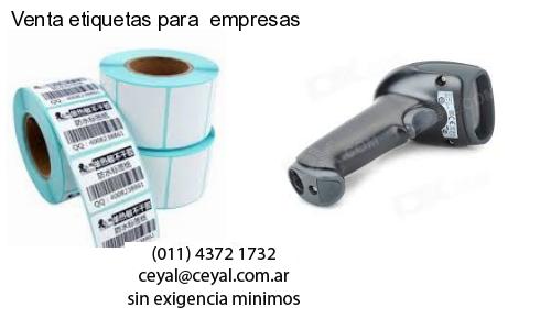 Venta etiquetas para  empresas