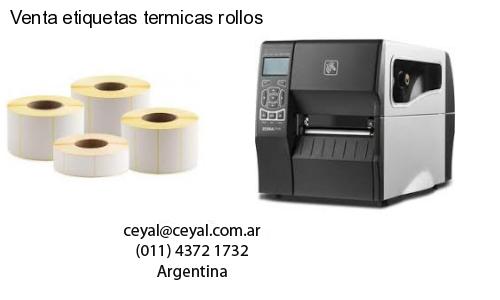 Venta etiquetas termicas rollos