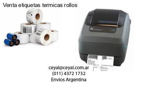 Venta etiquetas termicas rollos