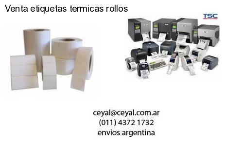 Venta etiquetas termicas rollos