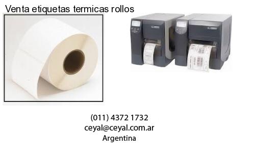 Venta etiquetas termicas rollos
