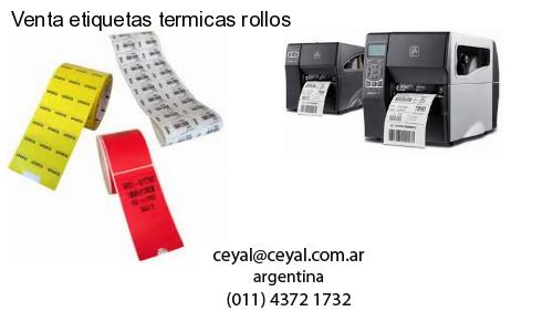 Venta etiquetas termicas rollos