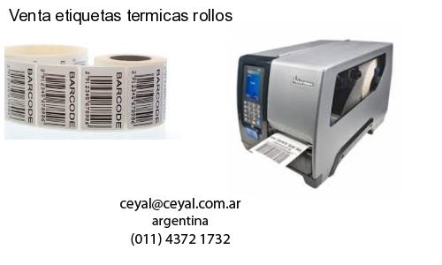 Venta etiquetas termicas rollos