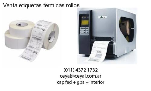 Venta etiquetas termicas rollos