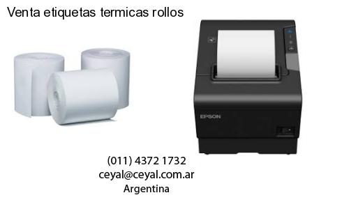Venta etiquetas termicas rollos