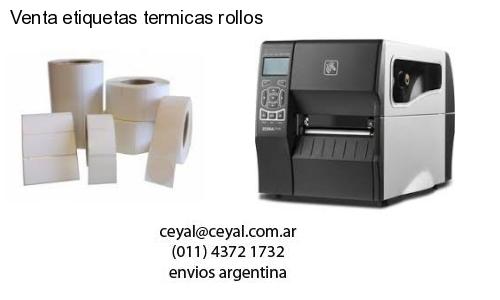 Venta etiquetas termicas rollos