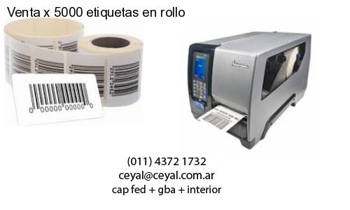 Venta x 5000 etiquetas en rollo