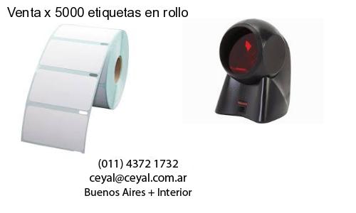 Venta x 5000 etiquetas en rollo