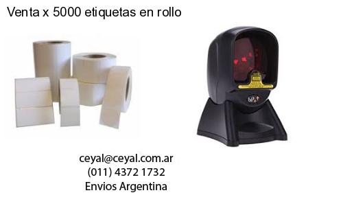 Venta x 5000 etiquetas en rollo