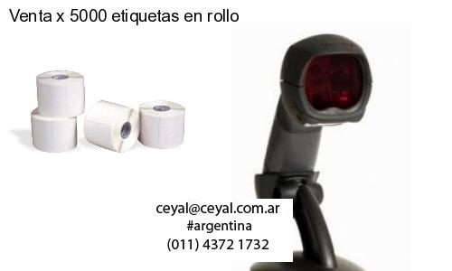 Venta x 5000 etiquetas en rollo