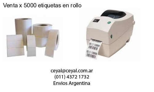 Venta x 5000 etiquetas en rollo