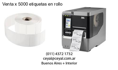 Venta x 5000 etiquetas en rollo
