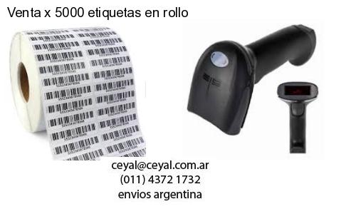 Venta x 5000 etiquetas en rollo