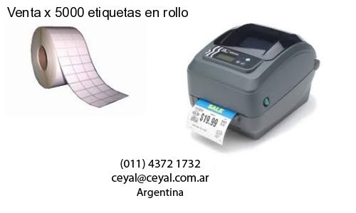 Venta x 5000 etiquetas en rollo