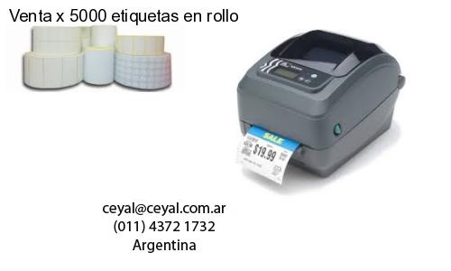 Venta x 5000 etiquetas en rollo