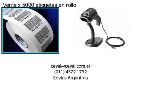 Venta x 5000 etiquetas en rollo