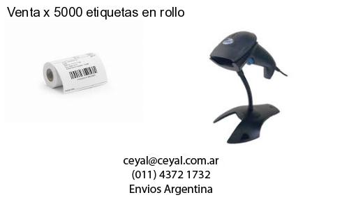 Venta x 5000 etiquetas en rollo