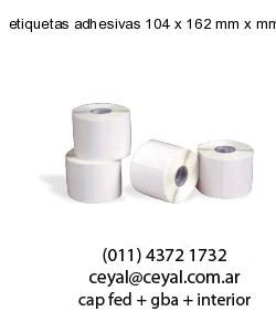 etiquetas adhesivas 104 x 162 mm x mm