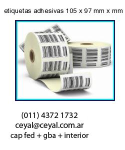 etiquetas adhesivas 105 x 97 mm x mm