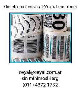 etiquetas adhesivas 109 x 41 mm x mm